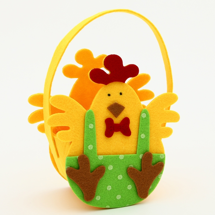 Пасхальный декор корзинка Пасхальный декор корзинка " Петушек в штанишках" 7х10х18 см