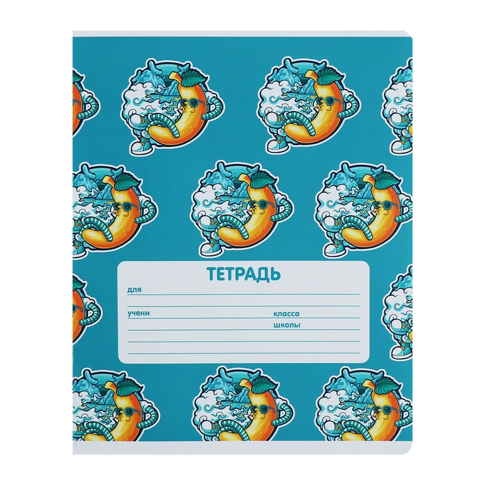 Комплект тетрадей из 10 штук, 24 листа в клетку Calligrata Комплект тетрадей из 10 штук, 24 листа в клетку Calligrata "Сочный Микс. Паттерн", обложка мелованная бумага, ВД-лак, блок №2, белизна 75% (серые листы), 5 видов по 2 штуки