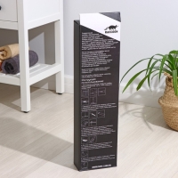 Швабра с отжимом, водосгоном и щёткой Raccoon, 2 насадки из микрофибры 50&times;11 см, стальная ручка 141 см