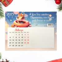 Календарь отрывной на магните "Символ года - 6" с блоком для записей, 2025 год, 15 х 20 см Календарь отрывной на магните "Символ года - 6" с блоком для записей, 2025 год, 15 х 20 см