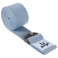 Ремень для йоги Sangh, 180х4 см, цвет голубой