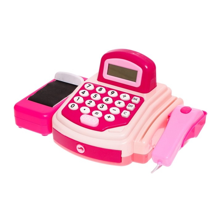 Касса «Крутой магазинчик» со сканером, корзиной и аксессуарами Касса «Крутой магазинчик» со сканером, корзиной и аксессуарами