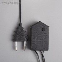 Гирлянда &laquo;Нить&raquo; 5 м с насадками &laquo;Шарики красные&raquo;, IP20, тёмная нить, 30 LED, свечение красное, 8 режимов, 220 В