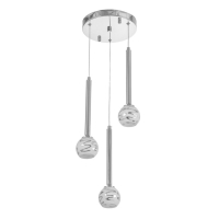 Светильник "Жаннетт" 3х3Вт G4 Хром 30х30х180см Светильник "Жаннетт" 3х3Вт G4 Хром 30х30х180см