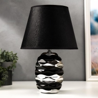 Лампа настольная 16425/1BK E14 40Вт черно-серебряный 22х22х36 см RISALUX Лампа настольная 16425/1BK E14 40Вт черно-серебряный 22х22х36 см RISALUX