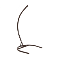 Подвесное кресло КОКОН &laquo;Круглое&raquo; зелёная подушка, черная стойка