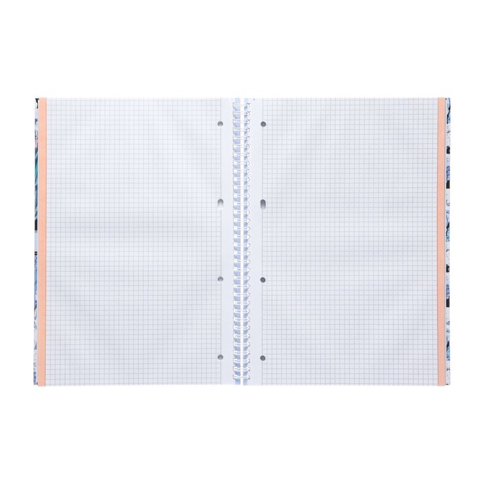 Колледж-тетрадь А4, 80 листов в клетку на гребне Floral collection, твёрдая обложка, разноцветный срез, глянцевая ламинация Колледж-тетрадь А4, 80 листов в клетку на гребне Floral collection, твёрдая обложка, разноцветный срез, глянцевая ламинация