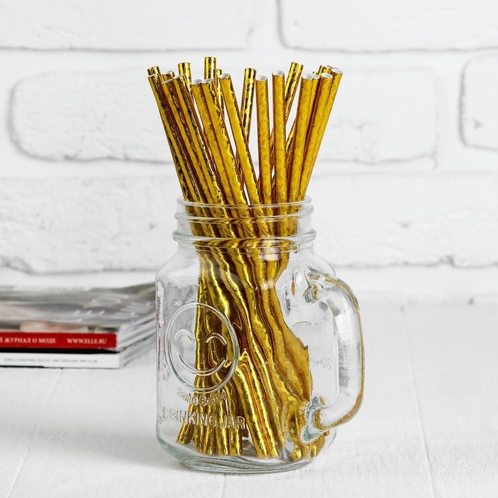 Трубочка для коктейля, голография, набор 25 шт. Трубочка для коктейля, голография, набор 25 шт.