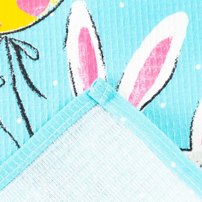 Набор полотенец кухонный Доляна &laquo;Пасхальные забавы&raquo; 35х60см-4шт, 100% хлопок