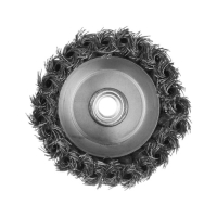 Щетка металлическая для УШМ ЛОМ, крученая проволока, "чашка", М14, 100 мм Щетка металлическая для УШМ ЛОМ, крученая проволока, "чашка", М14, 100 мм