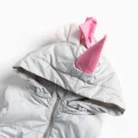 Жилет детский Единорожка, цвет серый/розовый, рост 92 см Жилет детский Единорожка, цвет серый/розовый, рост 92 см