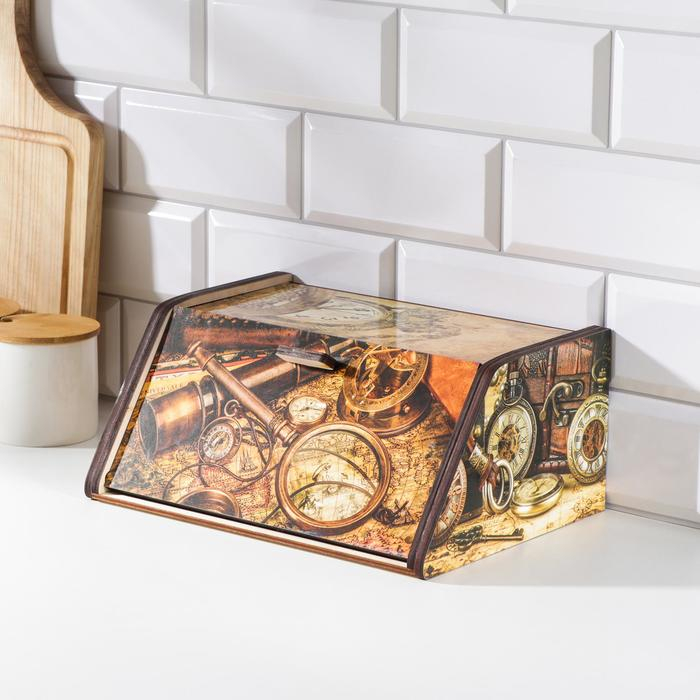 Хлебница деревянная Доляна &laquo;Клад&raquo;, 20&times;28,5&times;13 см