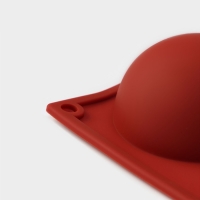 Форма для выпечки Доляна «Полусфера», силикон, 29,5×17 см, 5 ячеек, d=8 см, цвет МИКС Форма для выпечки Доляна «Полусфера», силикон, 29,5×17 см, 5 ячеек, d=8 см, цвет МИКС