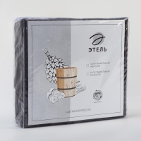 Халат вафельный мужской удлиненный Этель "Boho" размер 50-52, цвет светло-серый, 100% хлопок, 290 г/м2