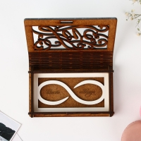 Шкатулка для колец &laquo;Бесконечность&raquo;, 12 х 7,9 см.