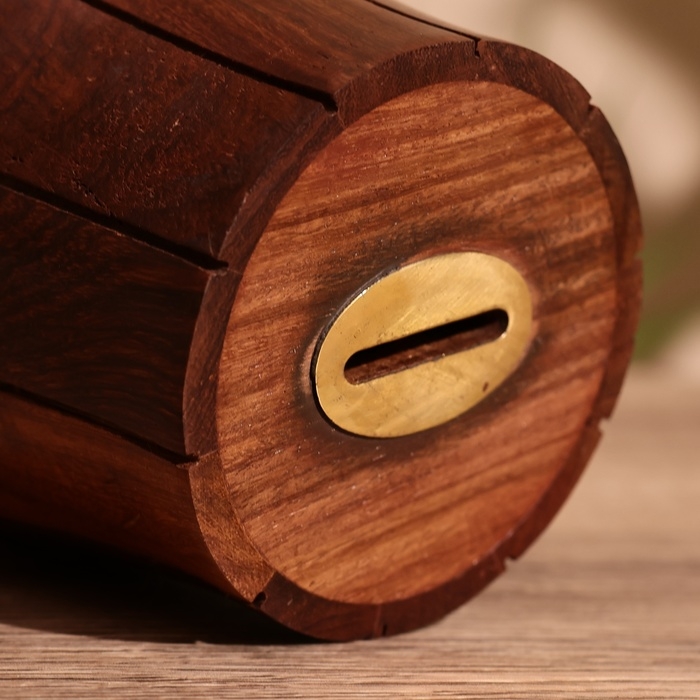 Копилка Копилка "Бочка" 10х10х12 см, манговое дерево