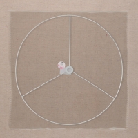 Основа для плетения торшера &laquo;Круг&raquo;, металлическая, d = 50/50, 4 см, цвет белый