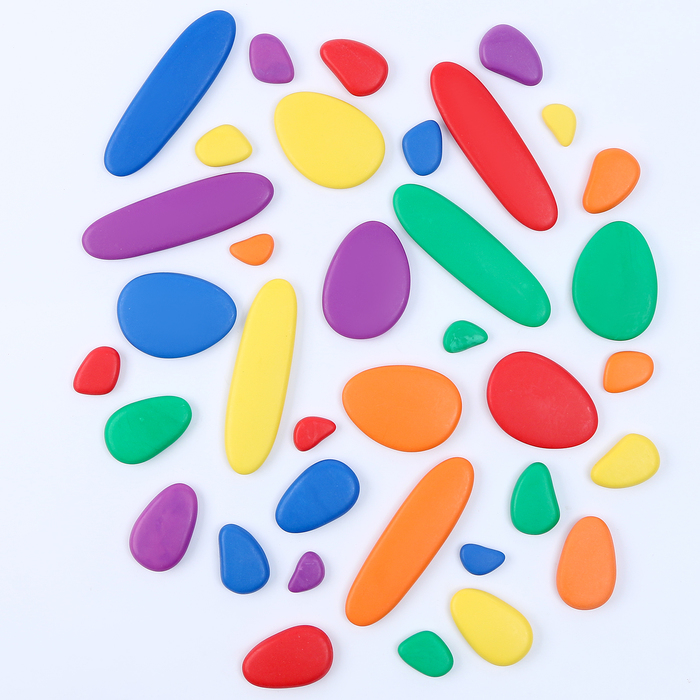 Развивающий набор &laquo;Камешки&raquo;, 24 &times; 19,5 &times; 6 см, 36 камешков + книга с заданиями