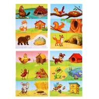 Парные пазлы &laquo;Кто где живёт?&raquo;, 24 детали