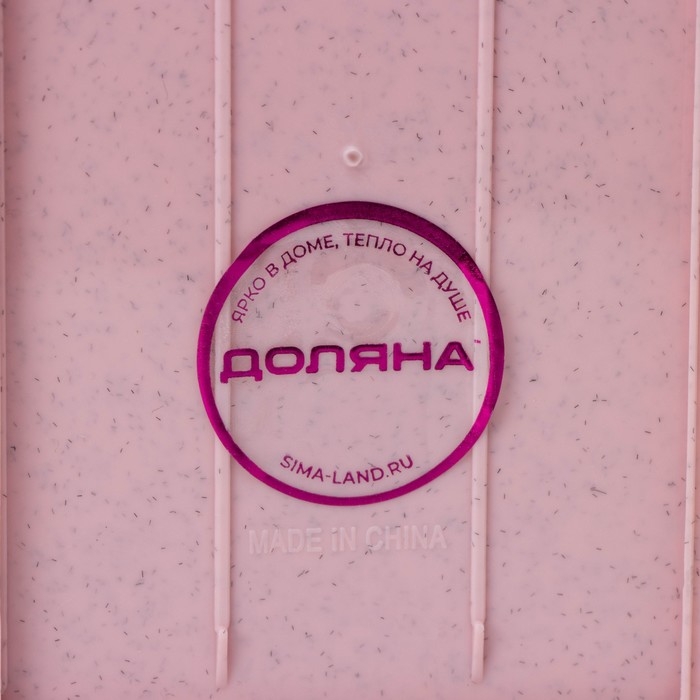 Мини - комод для мелочей Доляна &laquo;Уют&raquo;, 4 секции, с добавлением пшеничного волокна, 12,5&times;9&times;11,5 см, цвет розовый