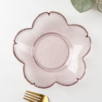 Салатник стеклянный фигурный &laquo;Фиалка&raquo;, 280 мл, 17&times;3,5 см