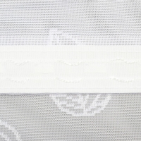 Тюль на кухню на шторной ленте 200х160 см, белый, 100% полиэстер