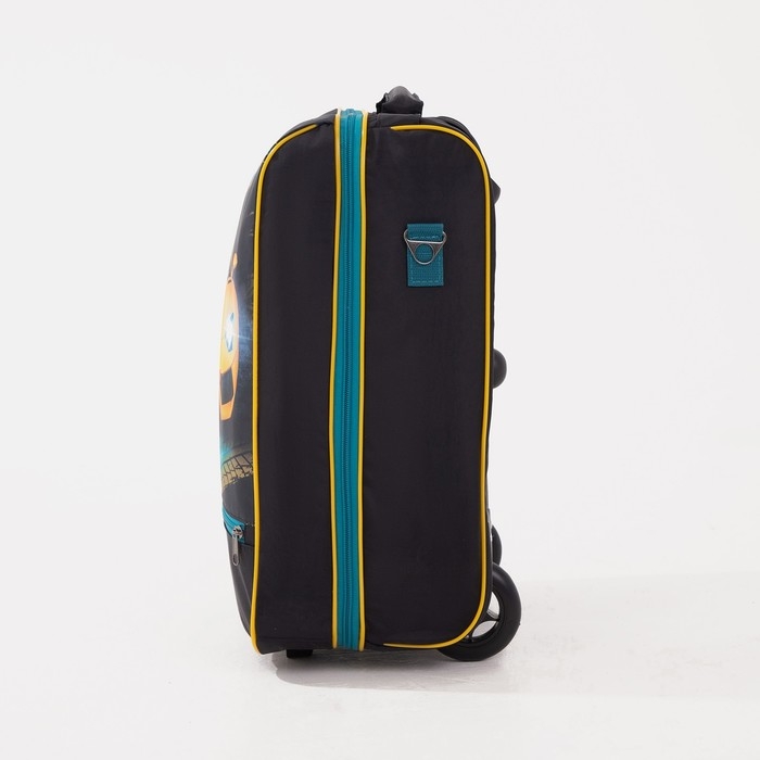 Чемодан детский 32 л (S), Sacvoyage, отдел на молнии, цвет оранжевый/чёрный