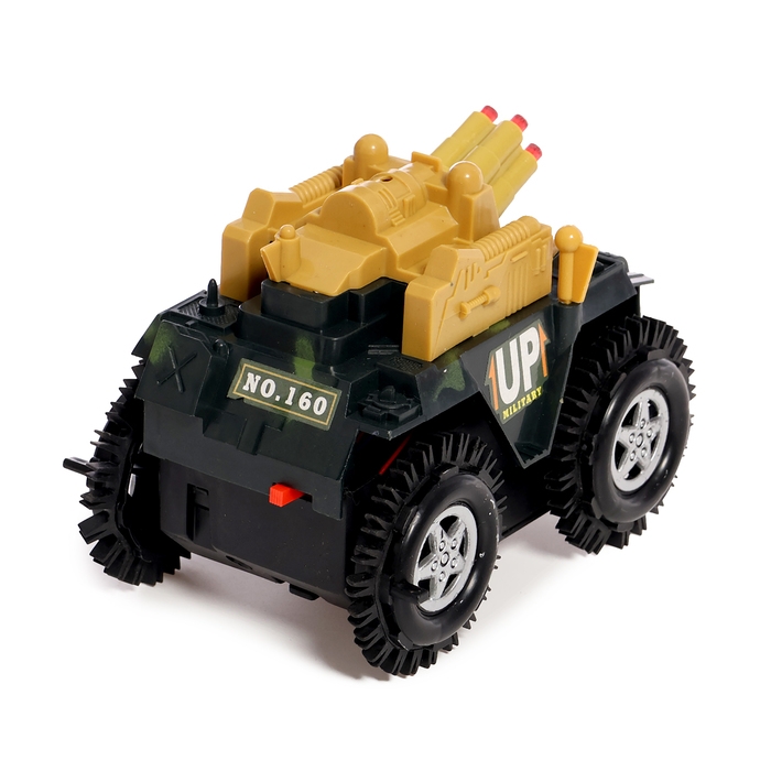 Машина-перевертыш &laquo;Танк&raquo;, работает от батареек, цвета МИКС