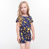 Комбинезон для девочки, цвет черный, рост 104 Комбинезон для девочки, цвет черный, рост 104