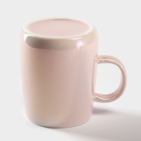 Кружка керамическая с ложкой «Древо», 380 мл, цвет розовый Кружка керамическая с ложкой «Древо», 380 мл, цвет розовый