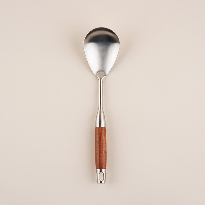 Ложка гарнирная из нержавеющей стали SL Home, &laquo;Рустик&raquo;, 33&times;8 см, цвет серебряный