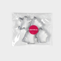 Набор форм для вырезания печенья Доляна &laquo;Человечек, капкейк, колокольчик, ёлочка&raquo;, 4 шт