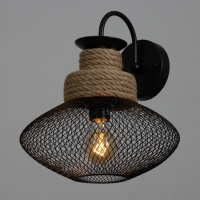 Бра "Эллеб" 1хЕ27 черный 32х32х35см