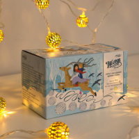 Гирлянда &laquo;Нить&raquo; 4 м с насадками &laquo;Шарик с узором&raquo;, IP20, прозрачная нить, 20 LED, свечение тёплое белое, 8 режимов, 220 В