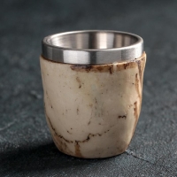 Стопка из нержавеющей стали &laquo;Череп. Хэллоуин&raquo;, 60 мл, цвет бежевый