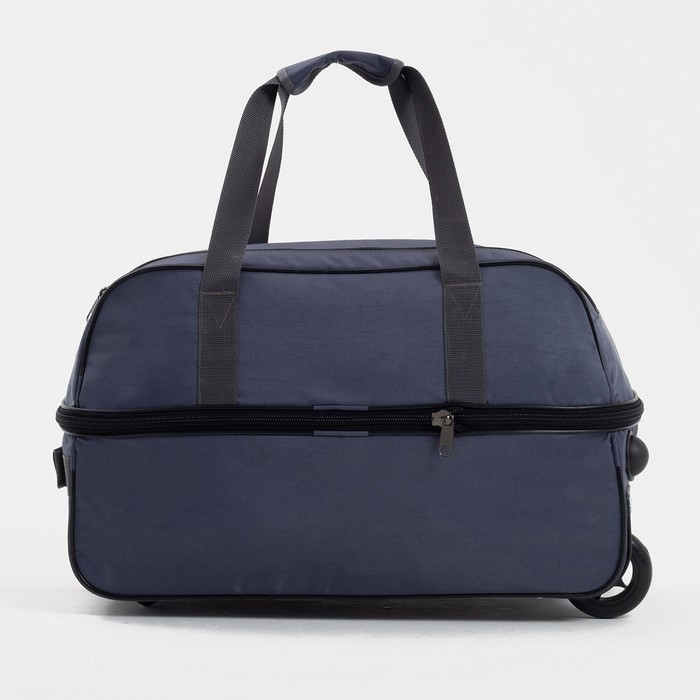 Сумка дорожная на колёсах, отдел на молнии, с увеличением, наружный карман, цвет серый Сумка дорожная на колёсах, отдел на молнии, с увеличением, наружный карман, цвет серый