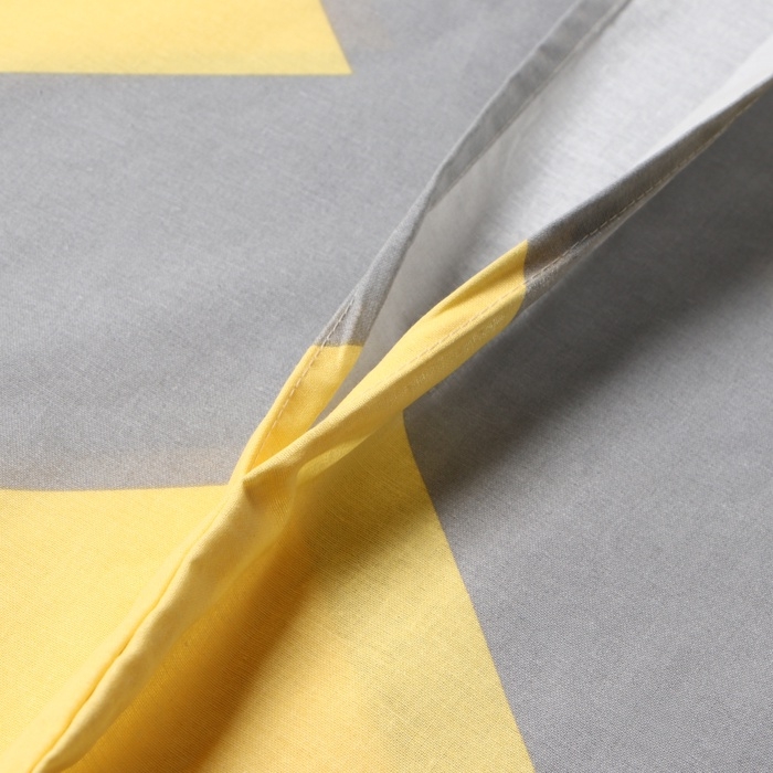 Пододеяльник Этель Желтый Шеврон 200*217 см, 100% хлопок, поплин, 125 г/м&sup2;