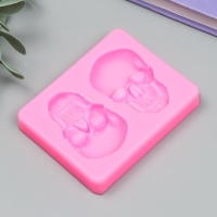 Молд силикон "Черепа" 2 предмета 7,5х6х1,2 см Молд силикон "Черепа" 2 предмета 7,5х6х1,2 см