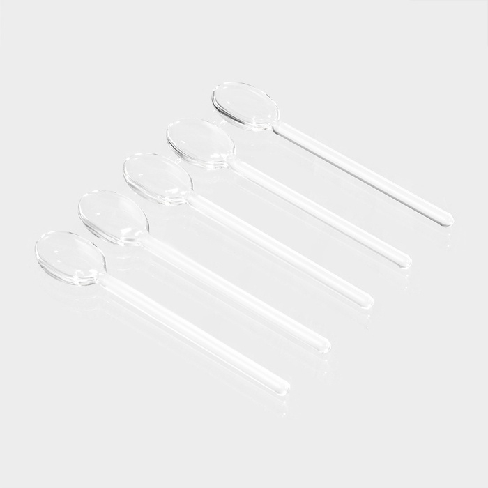 Ложка чайная стеклянная «Классика», 15×2,7 см, цвет прозрачный Ложка чайная стеклянная «Классика», 15×2,7 см, цвет прозрачный