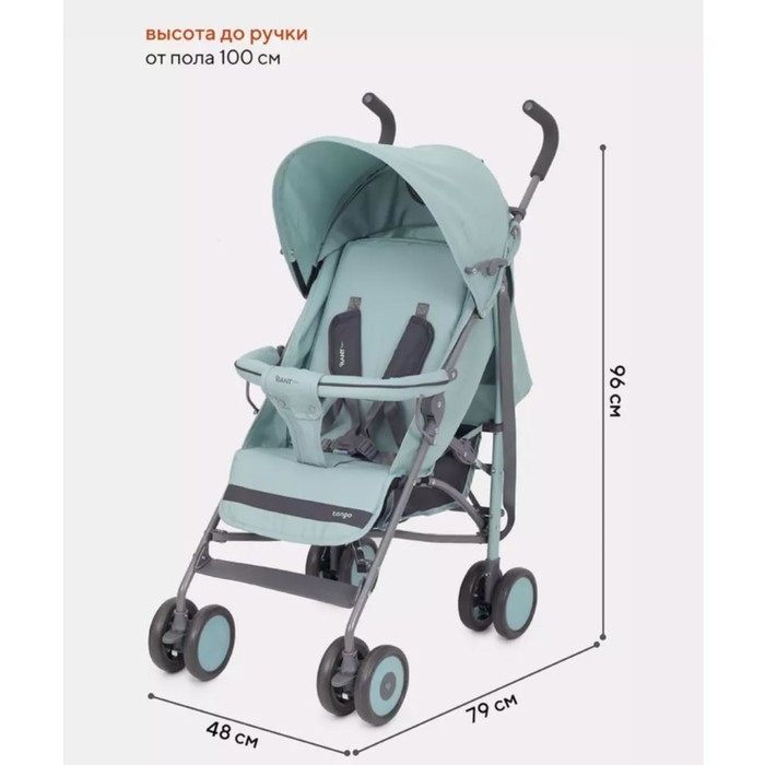Коляска прогулочная детская RANT basic &laquo;Tango&raquo; RA351, складывается в трость, цвет Ocean Green