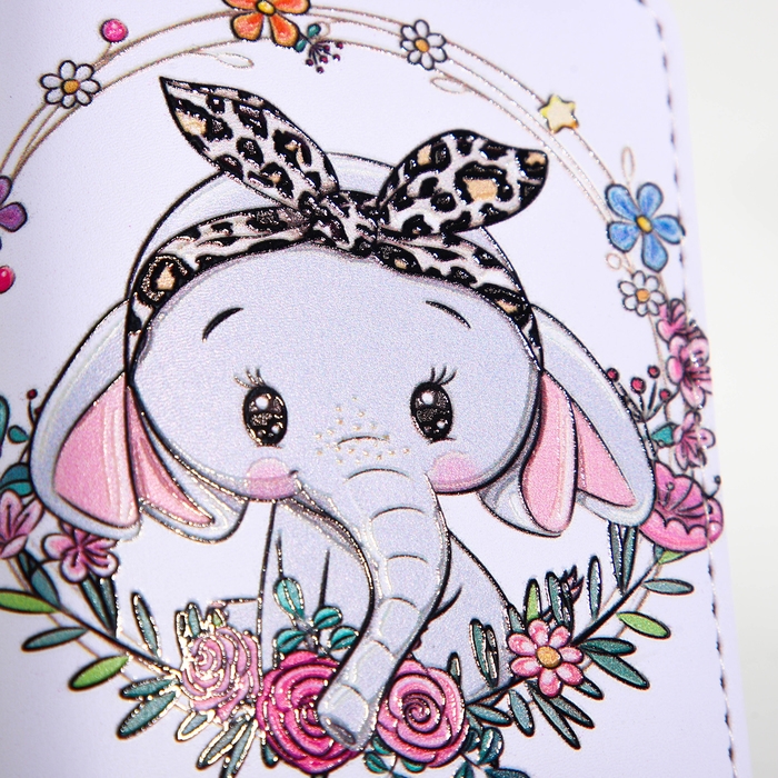 Кошелёк на молнии "Выбражулька", цвет белый