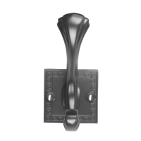 Крючок мебельный CAPPIO ETERNITY, двухрожковый, черный Крючок мебельный CAPPIO ETERNITY, двухрожковый, черный