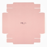 Коробка подарочная складная переноска для цветов, упаковка, &laquo;Персик&raquo;, 20 x 20 x 4 см