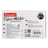 Маркер для ткани 1-2 мм Luxor "Fabric", пулевидный, черный Маркер для ткани 1-2 мм Luxor "Fabric", пулевидный, черный