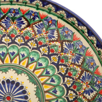 Ляган Риштанская Керамика "Узоры", 31 см, синий Ляган Риштанская Керамика "Узоры", 31 см, синий