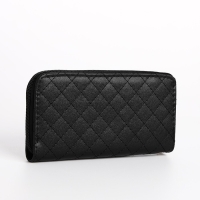 Кошелёк женский на молнии, цвет чёрный Кошелёк женский на молнии, цвет чёрный