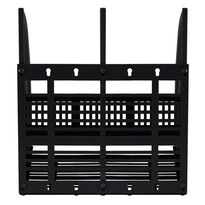 Лоток для бумаг cборный, вертикальный, LINE, 2 отделения, чёрный