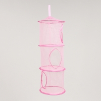 Корзина подвесная для игрушек, 3 секции, 27 × 27 × 70 см, МИКС Корзина подвесная для игрушек, 3 секции, 27 × 27 × 70 см, МИКС