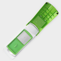 Тёрка с лотком Доляна &laquo;Фреш Флеш&raquo;, 7 насадок, 27&times;10&times;12 см, цвет зелёный, белый