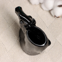 Кашпо - ваза "Единорог" 13х5х13см, черное Кашпо - ваза "Единорог" 13х5х13см, черное